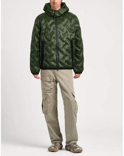 EA7 Green Puffer for men