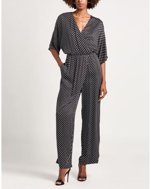 Liu Jo Gray Jumpsuit Viscose