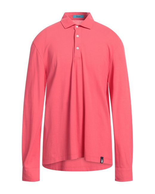 Drumohr Pink Polo Shirt for men
