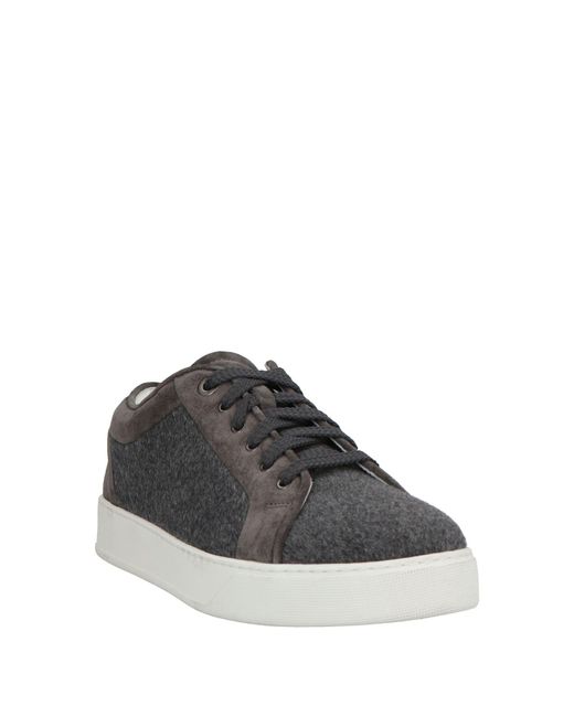 Moorer Brown Sneakers Leather, Textile Fibers for men