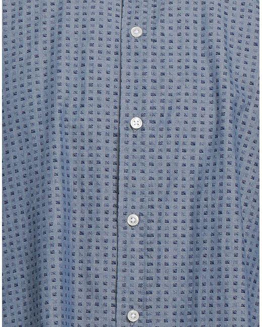 Baggies de Franela de color Azul para hombre Camisa B.D Hombre Ropa de Camisas de Camisas informales de botones 