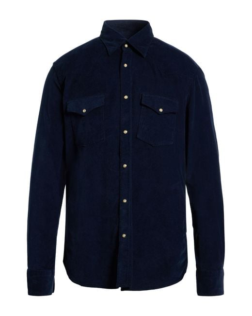 Tintoria Mattei 954 Blue Shirt for men