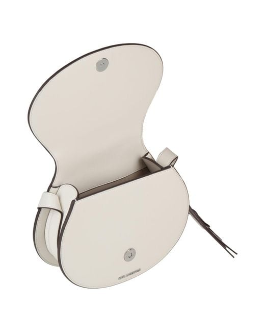 Karl Lagerfeld White Cross-Body Bag