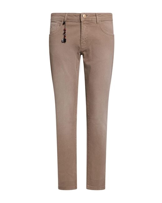 Marco Pescarolo Gray Pants Cotton, Cashmere, Elastane for men