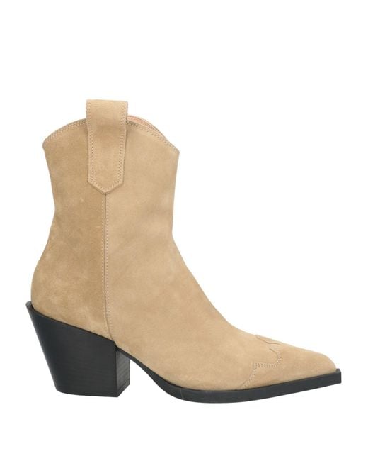 COPENHAGEN Natural Ankle Boots