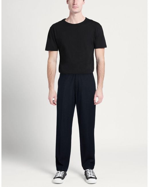 ARMANI EXCHANGE Blue Pants Virgin Wool, Polyester, Acrylic, Polyamide for men