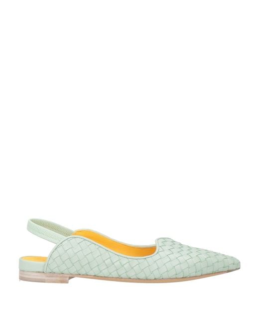 Mara Bini Green Light Ballet Flats Leather