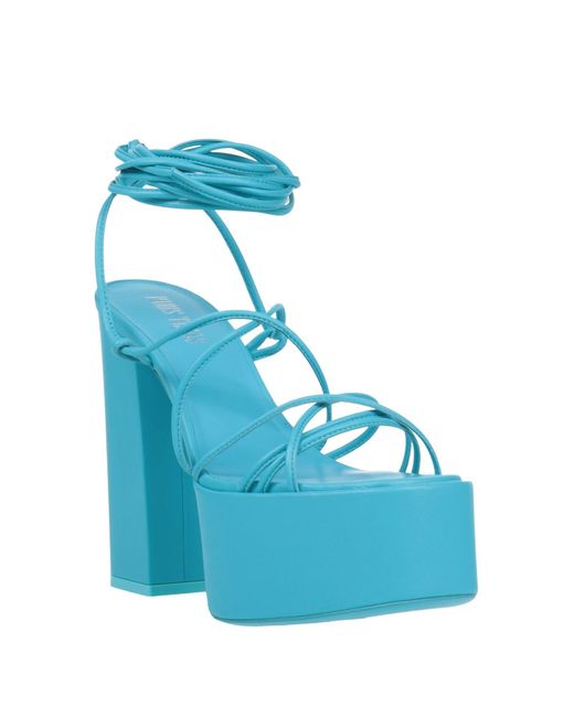 Paris Texas Blue Sandals
