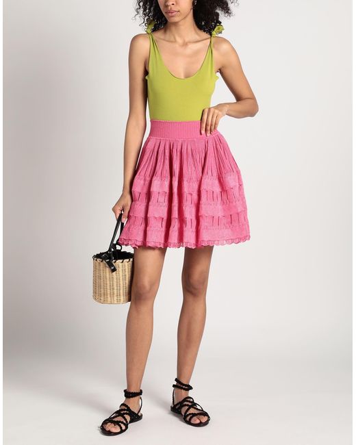 Alaïa Pink Mini Skirt