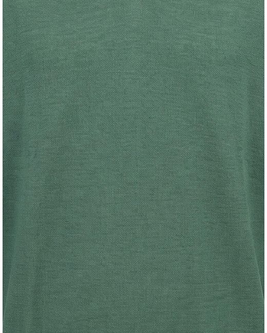 Fedeli Green Sweater Virgin Wool for men