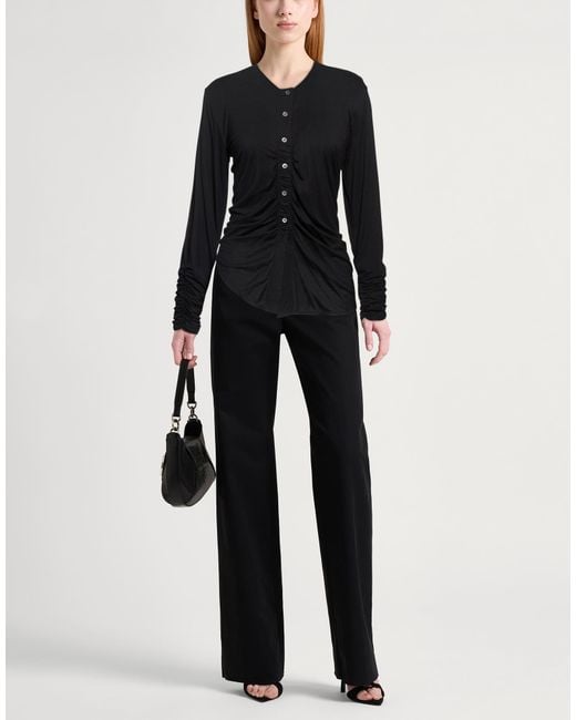 High Black Tech Shirt Wool, Viscose, Polyamide, Cashmere