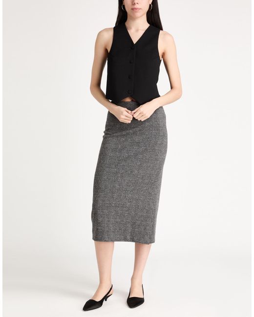 ANDAMANE Black Tailored Vest Polyester
