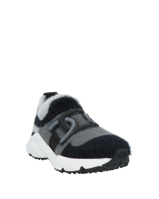 Tod's Black Sneakers Textile Fibers