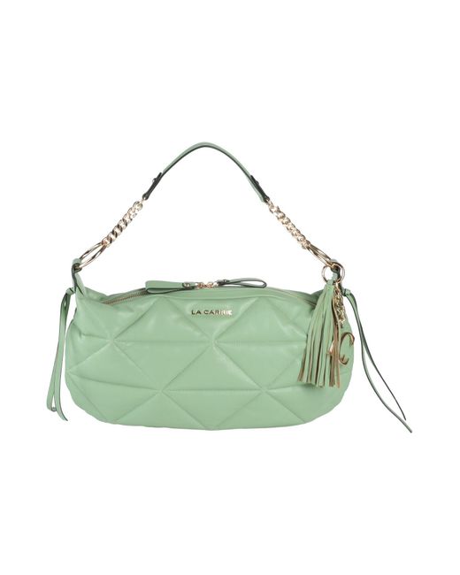 La Carrie Green Light Handbag Textile Fibers