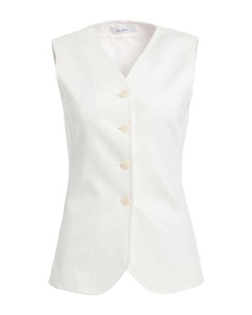 Max Mara White Tailored Vests