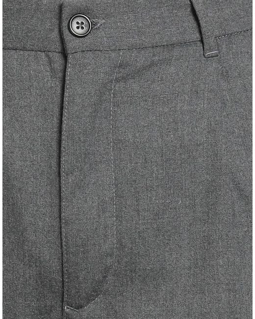 Brooksfield Gray Pants Wool, Polyester, Elastane for men