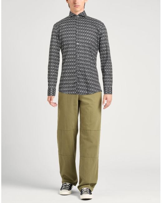 Daniele Alessandrini Gray Shirt Cotton for men