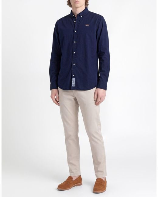 La Martina Blue Shirt for men