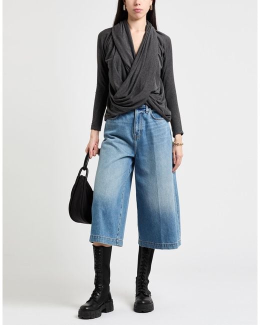 Jijil Gray Charcoal Top Polyester, Viscose, Elastane