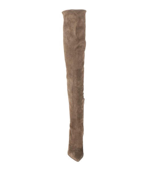 Sergio Rossi White Boot Leather