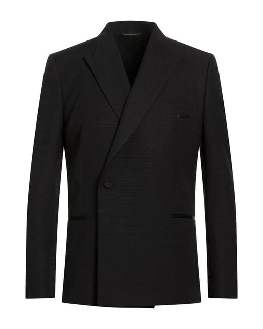 Dior Black Blazer Virgin Wool, Mohair Wool, Polyester for men