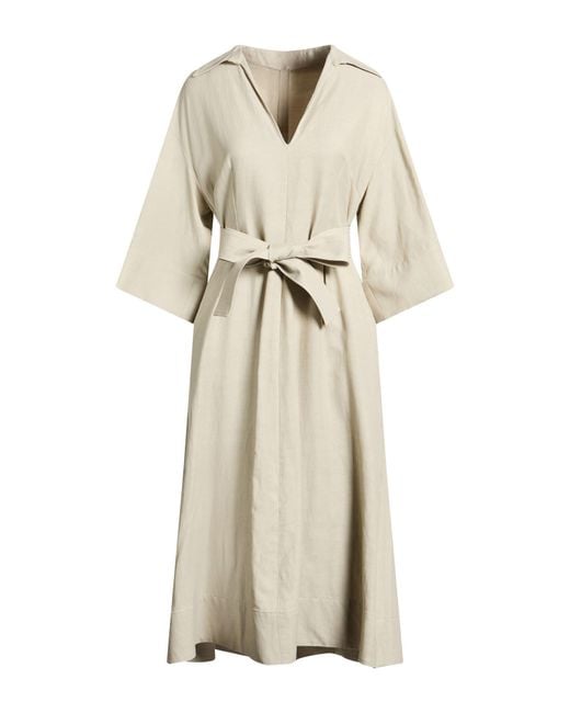 Vestido Midi P.A.R.O.S.H. de color Natural