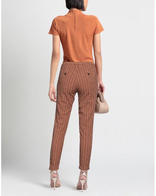 I LOVE MP Brown Pants Cotton, Polyester