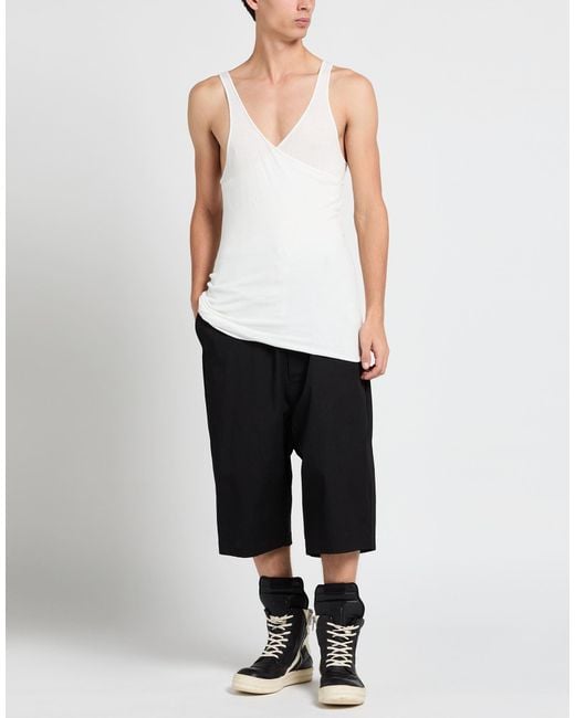 Rick Owens White Tank Top for men