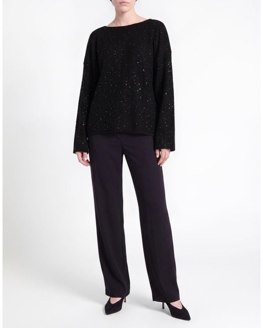 Gentry Portofino Black Sweater Alpaca Wool, Mohair Wool, Viscose, Polyamide, Polyester