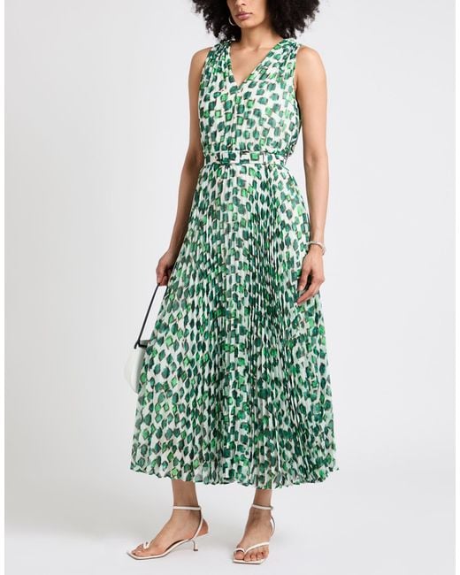 Max Mara Green Maxi Dress Polyester
