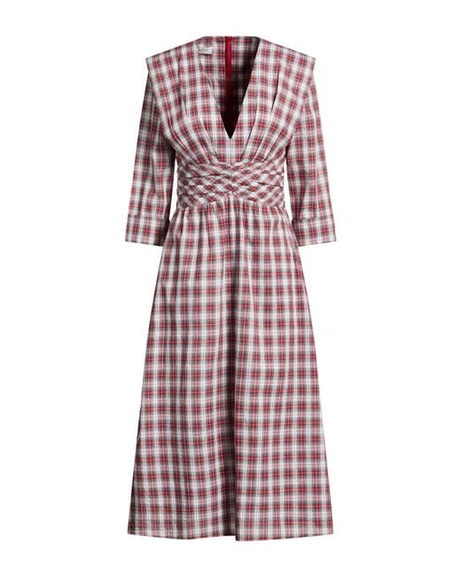 Philosophy Di Lorenzo Serafini Purple Midi Dress Cotton