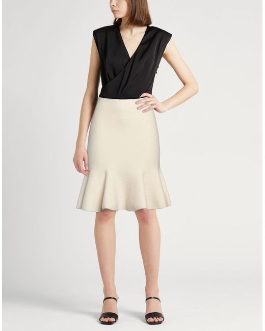 Jil Sander Natural Mini Skirt