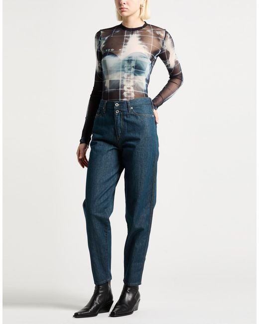 Jean Paul Gaultier Blue T-Shirt Polyamide