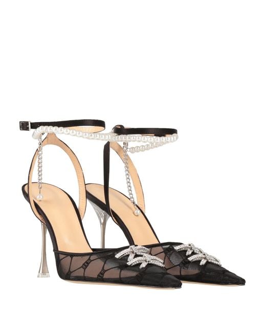 Mach & Mach Black Pumps Textile Fibers