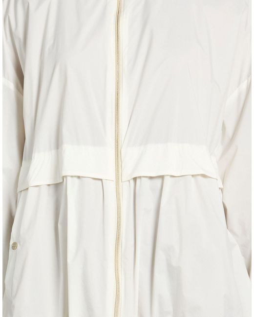 Herno White Cream Jacket Polyamide, Polyurethane