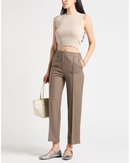 Pantalon Beatrice B. en coloris Natural