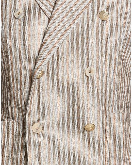 Bob Natural Sand Blazer Polyester, Cotton for men