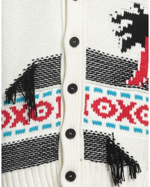 MSGM White Cardigan Cotton for men