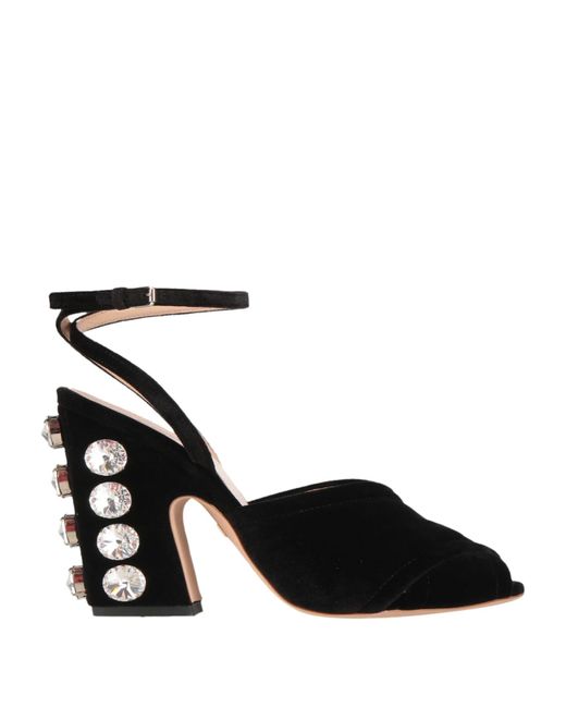 Giambattista Valli Black Sandals Textile Fibers