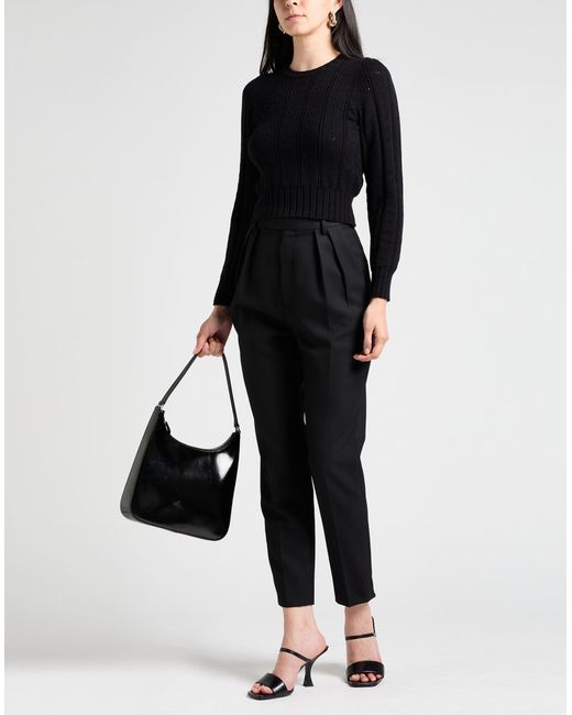 Soallure Black Sweater Viscose, Polyester, Polyamide