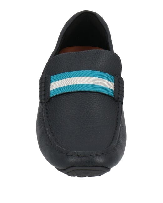 Bally Black Loafers Leather, Textile Fibers for men