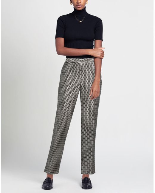 Alberta Ferretti Gray Trouser