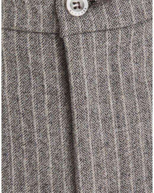 Xandres Gray Pants Wool, Polyester, Viscose, Polyamide, Elastane