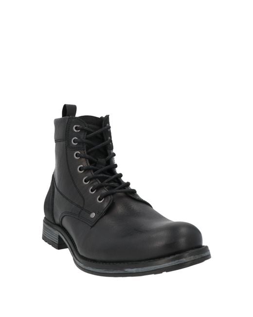 Jack & Jones Black Ankle Boots Leather for men