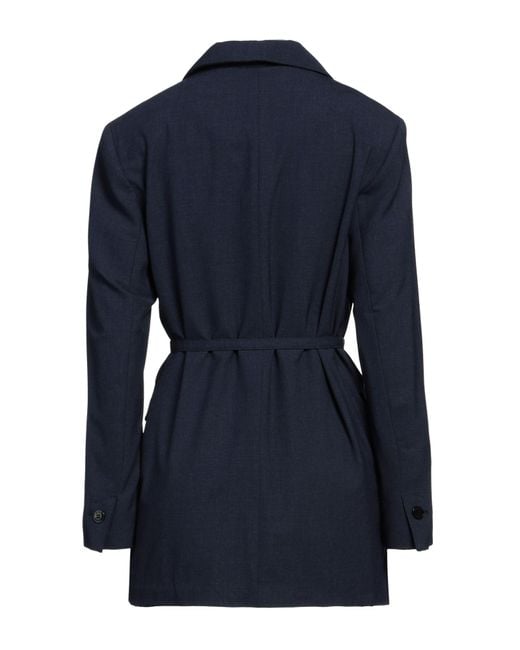 Ganni Blue Blazer Viscose, Recycled Polyamide, Elastane, Polyester