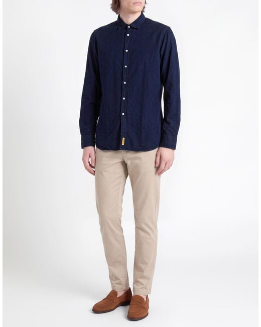 B.D. Baggies Blue Shirt Cotton for men