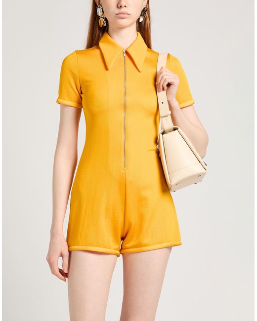 Jil Sander Yellow Playsuit