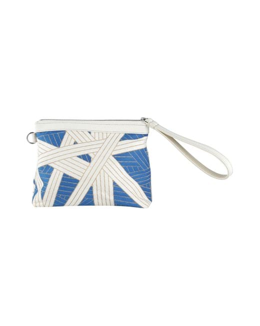 Missoni Blue Nastri Beauty Cm.30X20 -- Beauty Case Cotton, Viscose, Polyester, Acrylic