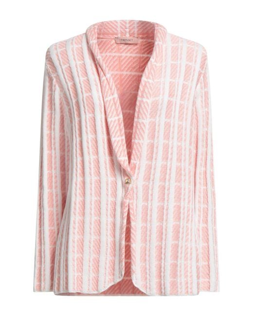 Twinset Pink Jacket Cotton