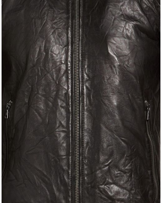 John Varvatos Black Jacket Sheepskin for men